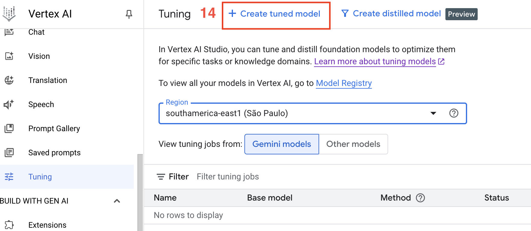 Vertex AI studio