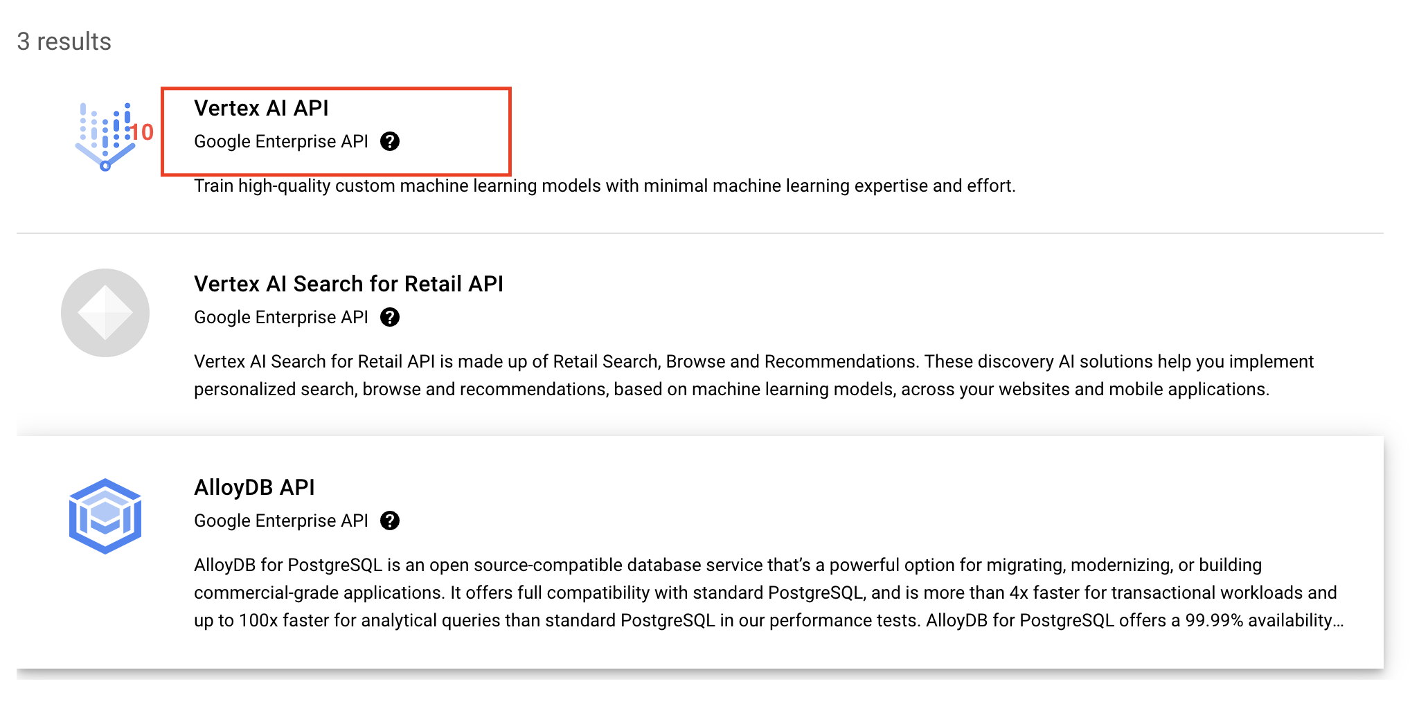 Vertex AI API