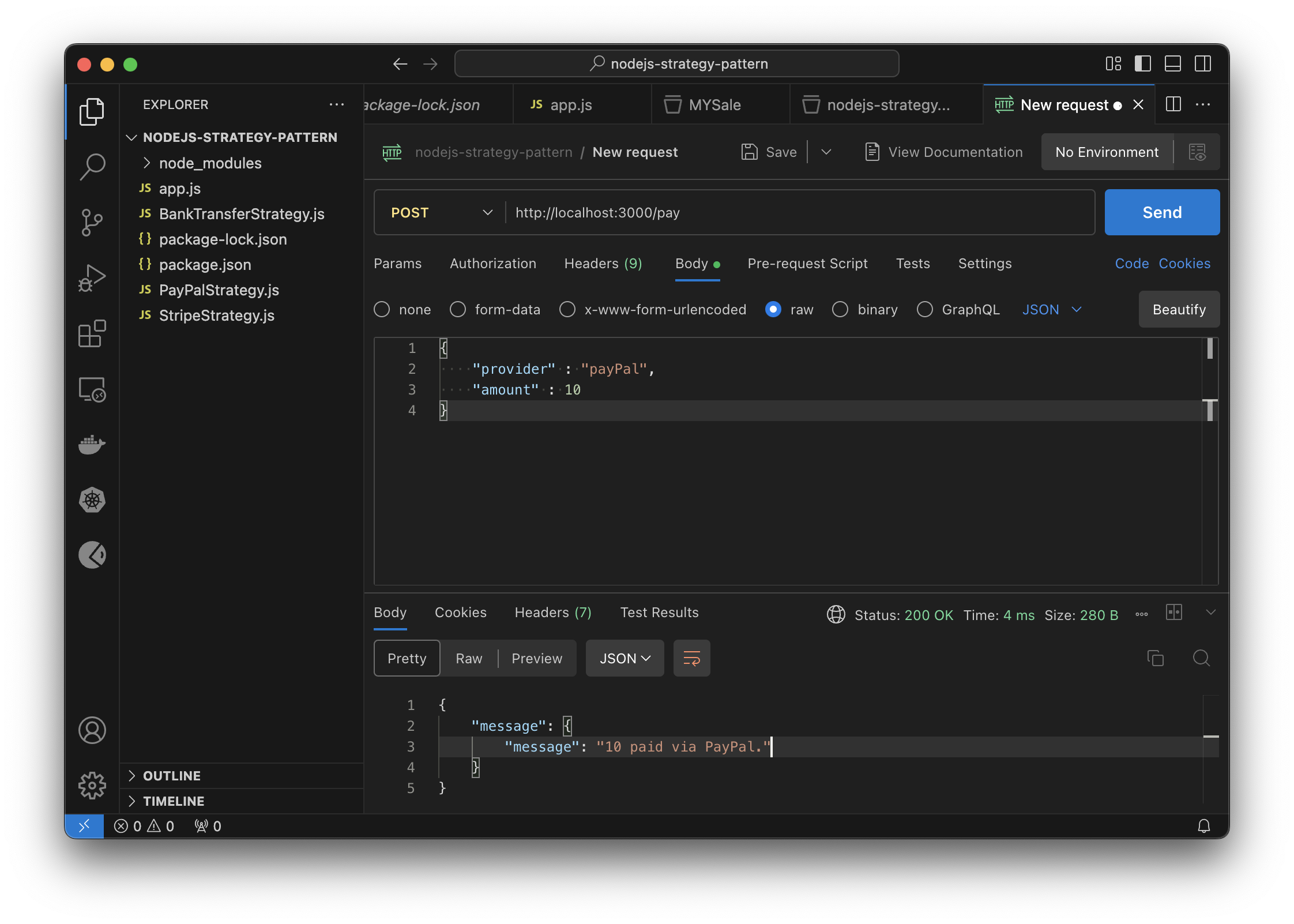 Strategy Pattern in Node.js